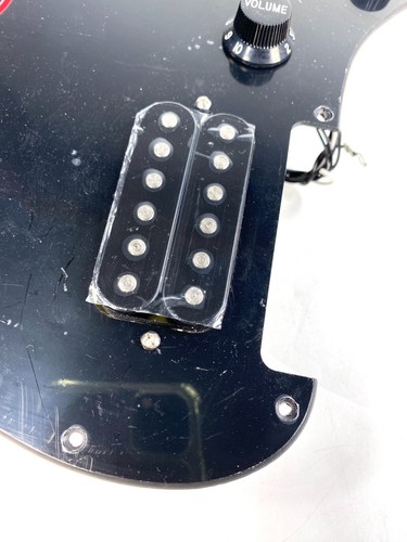 Genuine Fender Squier Strat H LOADED PICKGUARD BLACK Humbucker Pickup Guitar - Picture 6 of 10