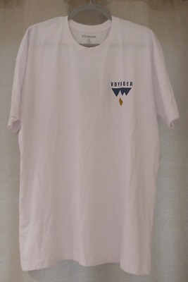 T-shirt men new with tag color white XL VOYAGER short sleeve