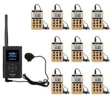 Retekess Wireless Tour Guide System 10 Receivers For Meeting Church Travel