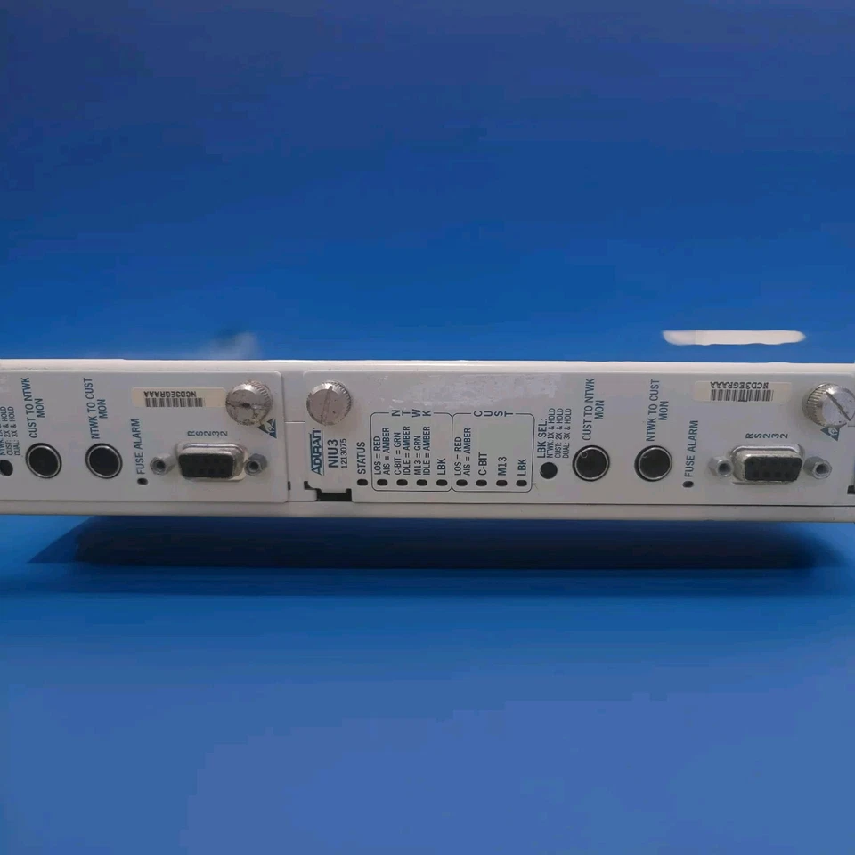 Adtran DS3 NIU3 Chassis 3-Slot Shelf Unit 1212073L1 + (3) 1213075 Modules - Image 3 of 4