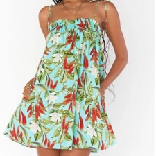 SHOW ME YOUR MUMU Angel Mini Dress, Spicy Peppers, Size M
