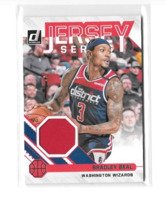 Bradley Beal #78 Basketball Cards 2020 Donruss Jersey Series trading card — raw and PSA graded price guide