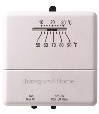Honeywell CT31A1003 series heat and cool thermostat non programable low voltage