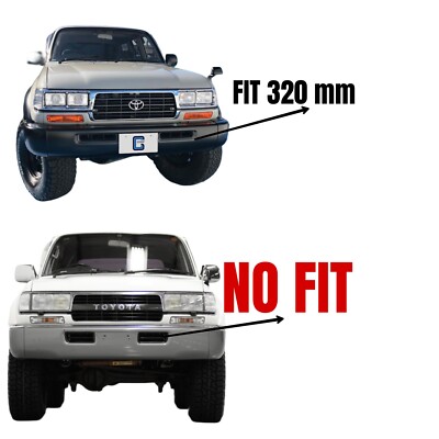 Bumper Grilled Fits Toyota Land Cruiser Fj80 X2 | eBay