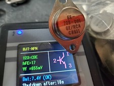 2 each RCA/GE 68-709-001 TO-3 Silicon NPN Power Transistors USA seller