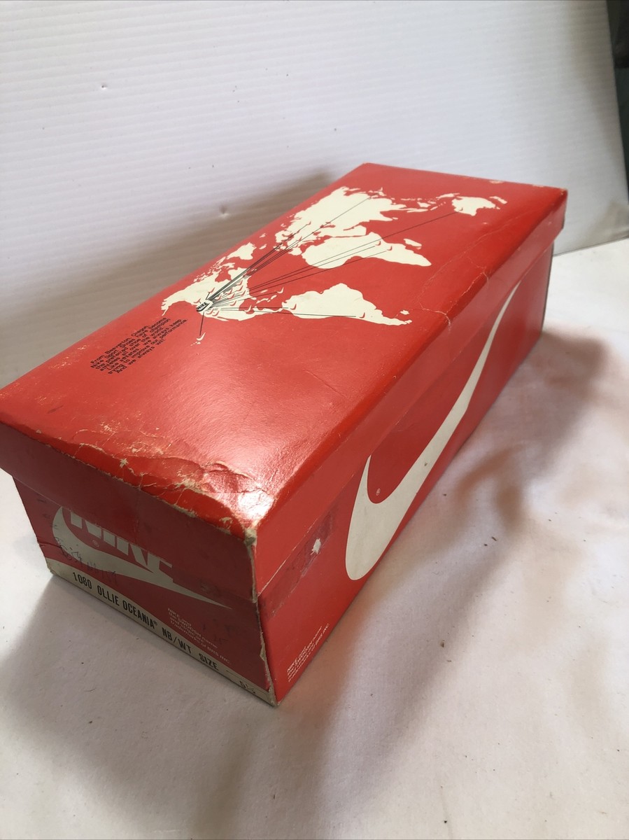 Vintage 1980's Nike EMPTY Shoe Box 1060 Ollie Oceania NB/WT size 5