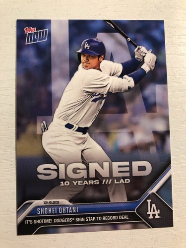 2023 Topps Now Shohei Ohtani Dodgers Signing OS21