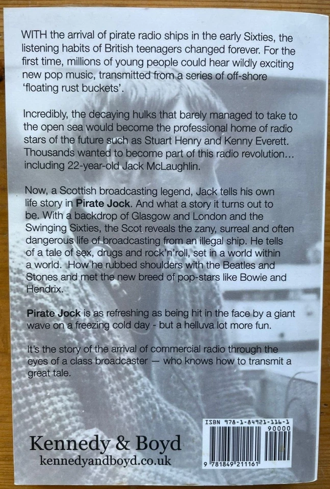 Pirate Jock-Confessions Of A 60s DJ-Jack McLaughlin P/B Book Radio Autobiography - Image 2 of 2