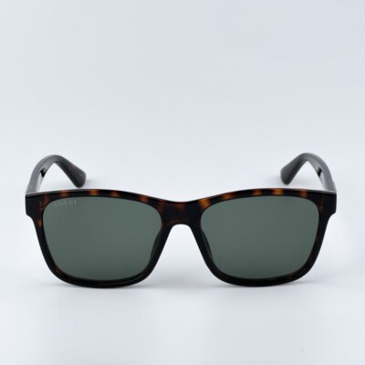 NEW Gucci GG0746S 003 Havana Green Rectangle Unisex Sunglasses BRAND NEW Gucci GG0746S 003 Havana Green Rectangle Unisex  main image 4