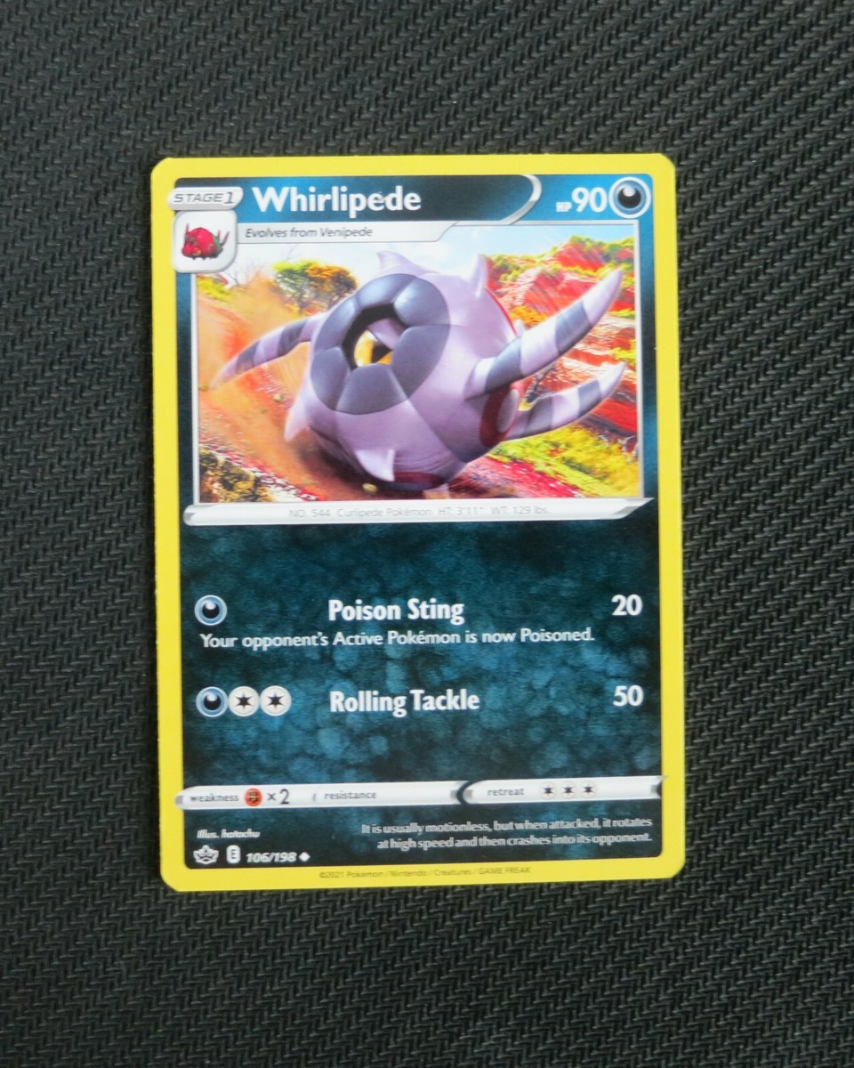 whirlipede pokemon card value Amazon.com: Scolipede 107/198 Chilling Reign - Pokemon Evolution 3 Card Set