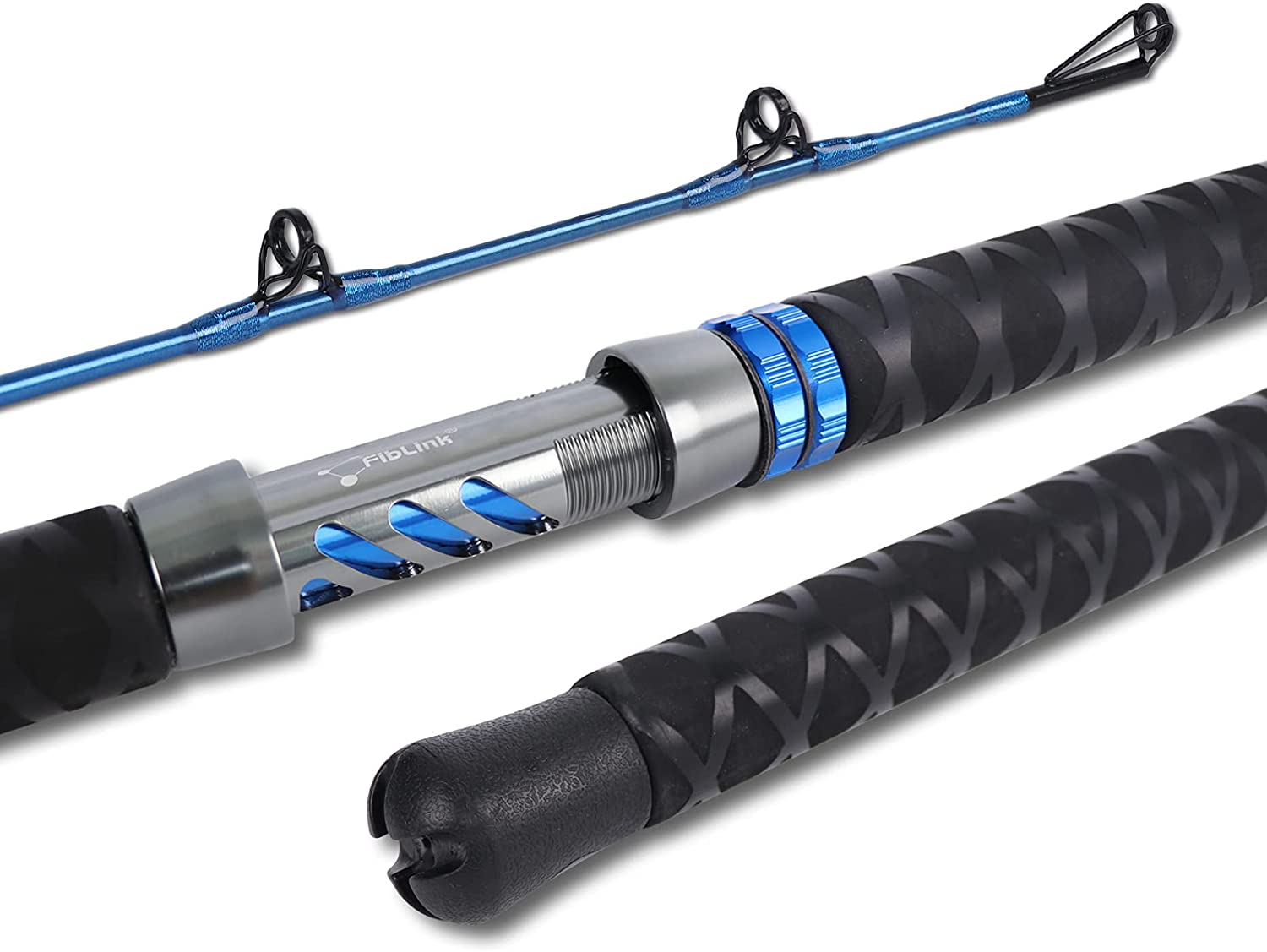 Catfish Fishing Rod Carbon Fiber Catfishing Pole Heavy Casting 9' 2Pcs