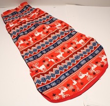 Dog Sweater Clothes MEDIUM Christmas Reindeer Turtleneck 17" Back Length