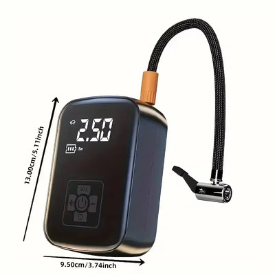 ''1PC Wireless Car Air Compressor Tire Inflator with Electric Air Pump