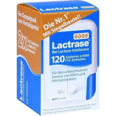 LACTRASE 6.000 FCC Tbl.im Klickspender Doppelpack 2X120 St