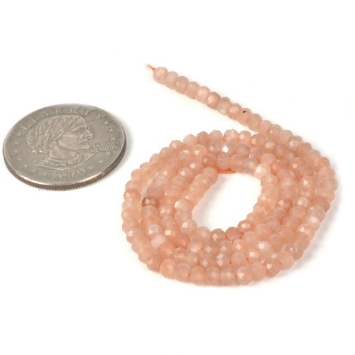 4mm to 5mm Faceted Gemstone rondelle loose beads strand 15.5" DIY Jewelry Making - Picture 18 of 80