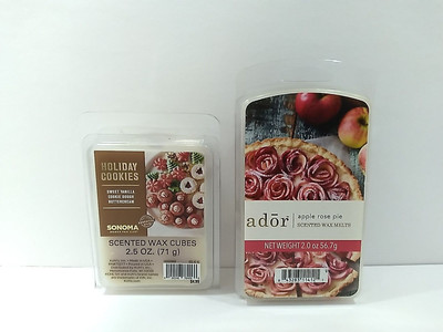 Holiday Cookies and Ador Apple Rose Pie Scented Wax Melts New In Package