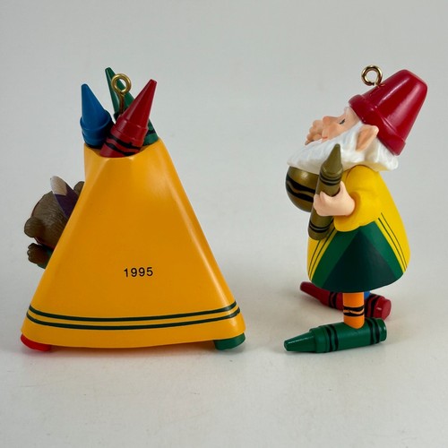 Two Crayola Crayons Hallmark Ornaments - Color Chief Crew & Bright n Sunny Tepee - Picture 5 of 10