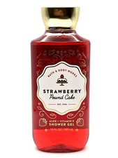 NEW 1 BATH  BODY WORKS STRAWBERRY POUND CAKE BODY WASH SHOWER GEL 10 FL OZ