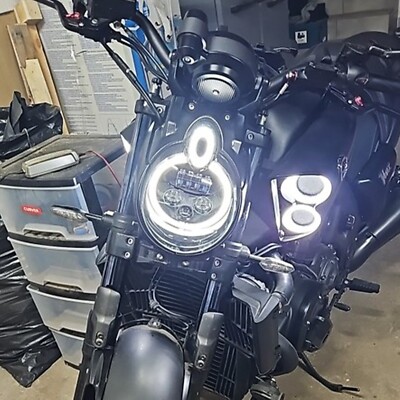 LED-Scheinwerfer YAMAHA Vmax 1700 2009-2018 PLUG&PLAY CANBUS ZUGELASSEN ZERTIFIZ