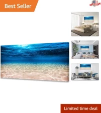 Large 30x60 Modern Ocean Wall Art - Waterproof Canvas for Living Spaces