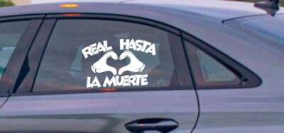 REAL BIS LA MORT Racing Vinyl Aufkleber Autoaufkleber Laptop Heckscheibe Sticker