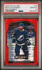 2020 Upper Deck Allure 44 Nikita Kucherov Red Rainbow PSA 10 Gem Mint