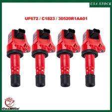 High Performance Set of 4 Ignition Coils Pack for 2012-15 Honda Civic 1.8L UF672