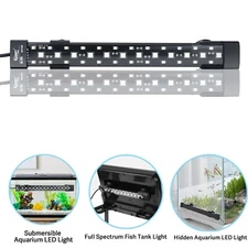 hygger Submersible Aquarium LED Light Multi-Color Full Spectrum Hidden Fish Tank