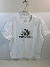 Adidas Woman's W Flrl Bos Tee White XL 