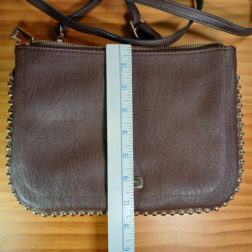 Borsa a tracolla Jessica Simpson Camille tracolla regolabile marrone oro - Foto 12 di 12