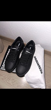 Dsquared2 Herren Sneaker Low Top Schwarz EU 41 Logo Schnürung