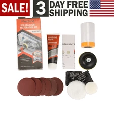 VISBELLA DIY Headlight Restoration kit Car Lamp Lens Cleaning Tools Heavy Duty A
