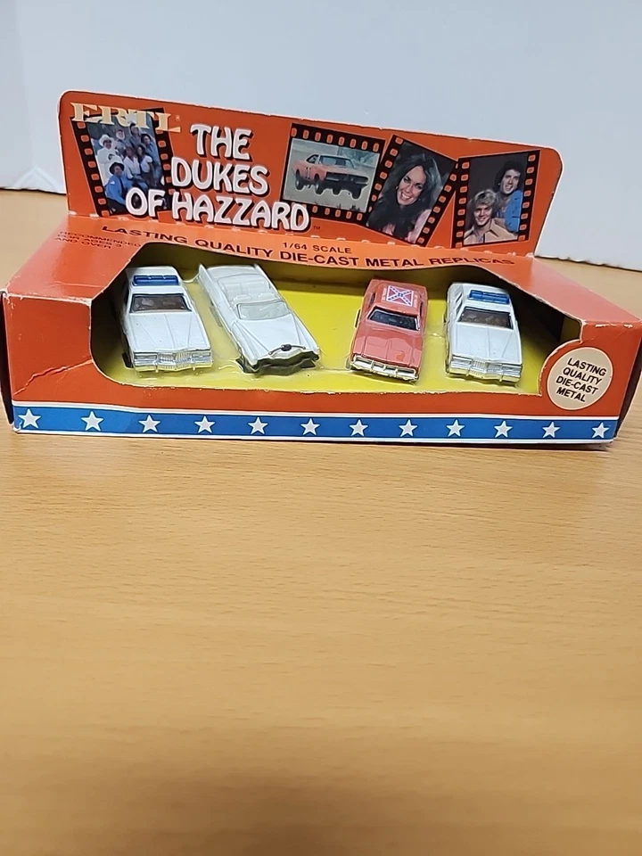 The Dukes Of Hazzard 1/64 1981 Original Toy with General Lee, Boss Hog, and Cars - Image 2 of 4