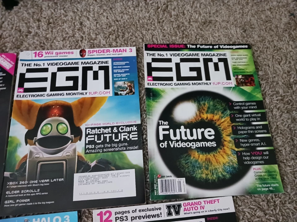 Lote de 8 Revista Electrónica Gaming Mensual 2007 EGM 212 214 215 216 218 219 221 Foto 4 de 4