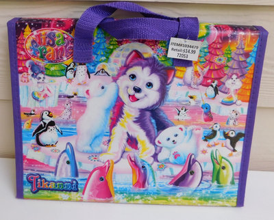 Lisa Frank TIKANNI HUSKY Trifold Portfolio Storage Folder School