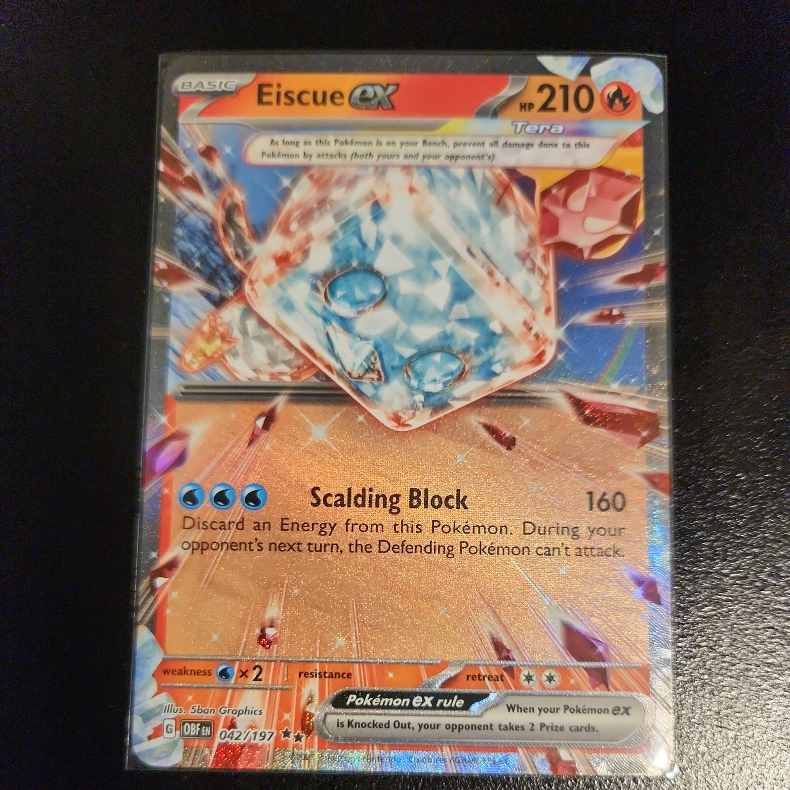 42/197 Eiscue ex Pokémon TCG Obsidian Flames