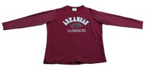CHAMPION ARKANSAS RAZORBACKS CORDUROY SWEATSHIRT MEN'S LARGE THERMAL VINTAGE Y2K