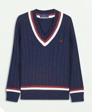 Brooks Brothers Navy V-Neck Preppy Tennis Sweater Boy's L