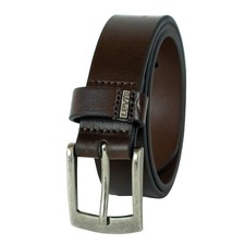 Levi's Boys Big Kids Belt-school Casual For Jeans Small 22-24 , Brown Logo