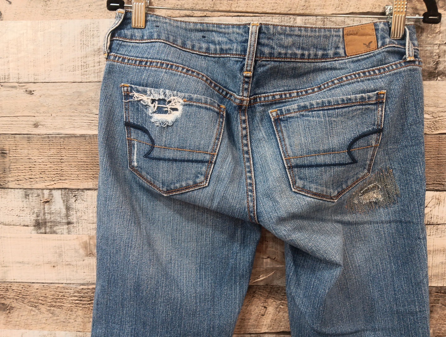 American Eagle Women's Distressed Patchwork Jeans… - image 7