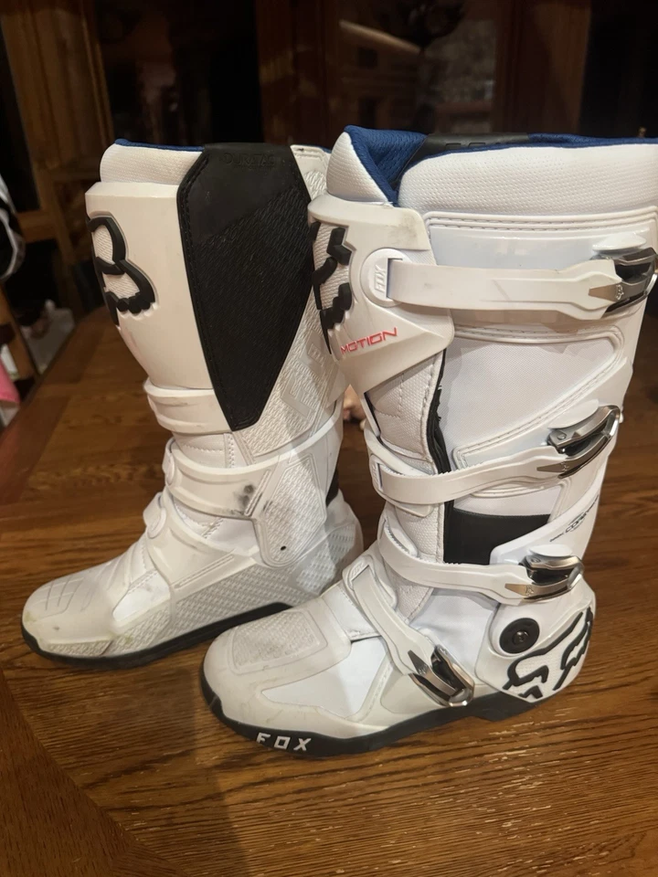 Botas Fox Racing Instinct Motocross MX para hombre talla 8 blancas Foto 2 de 4