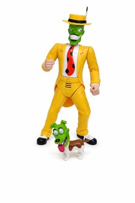 Vintage The Mask Actionfigur Pop Up Kopf Gimmick + Milo Hund 1990er Spielzeug (G)