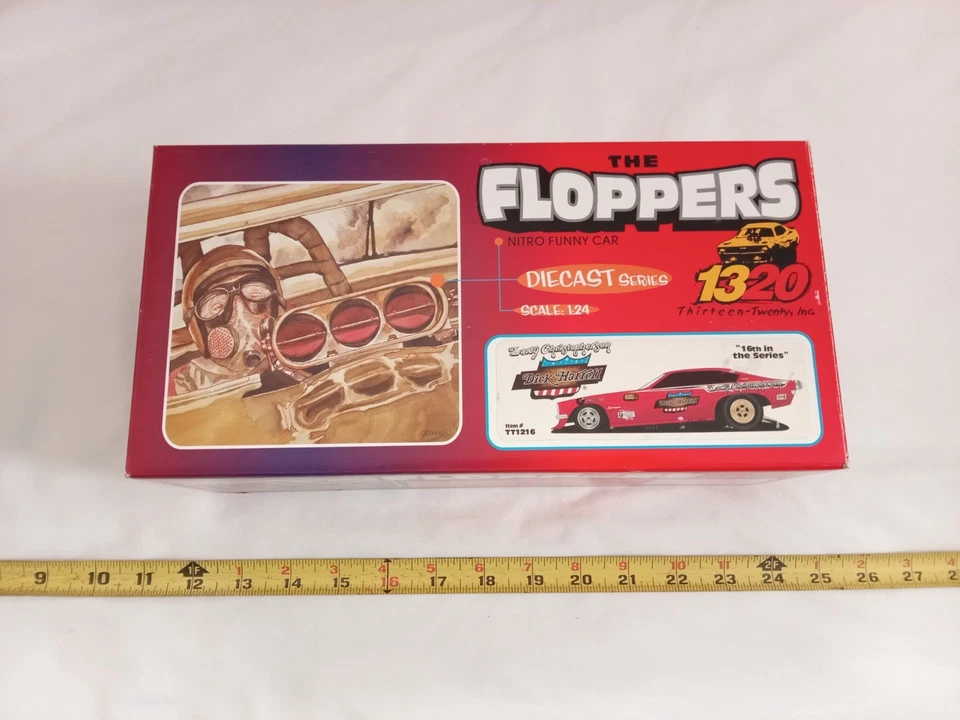 The Floppers 1320 Die-Cast Car 1:24 Larry Christopherson Nitro Funny Car con caja. Foto 3 de 4