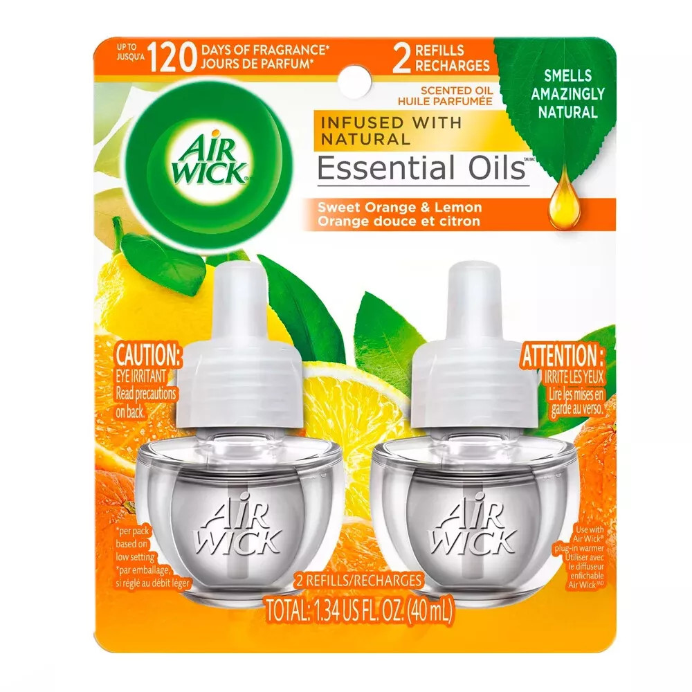 Air Wick Scented Oil Pure Sparkling Air Freshener Refill Citrus - 134 fl oz2pk 3690₽