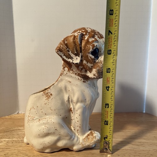 Vintage API Japan Dog Puppy Porcelain Ceramic Planter Pot - Picture 8 of 8