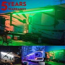 RV Awning Lights 16FeeT LED Underglow Strip Camper Motorhome RGB Waterproof IP65
