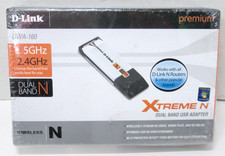 New/Sealed D-Link Wifi Adapter DWA-160 N Premium Wireless USB Adapter Dual Band