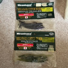 MegaBass Lure Set Needle Crawler & Hazedong Used Fishing Equipment