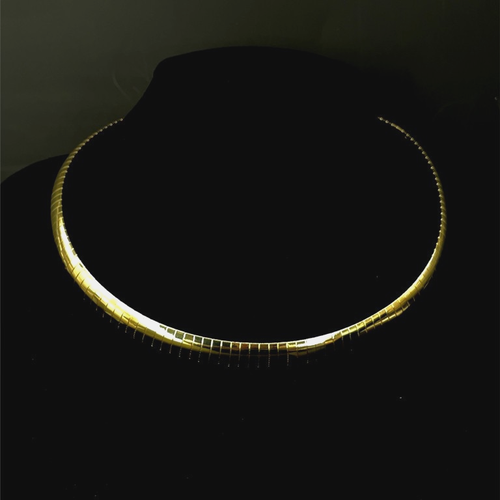 SCHMUCKJAGD COLLIER GELBVERGOLDET IM SCHLANGENKETTEN DESIGN - Bild 4 von 4