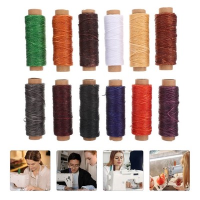  12 Rolls Gewachster Faden Nähzubehör Handnähzubehör Tragbares Nähset